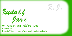 rudolf jari business card